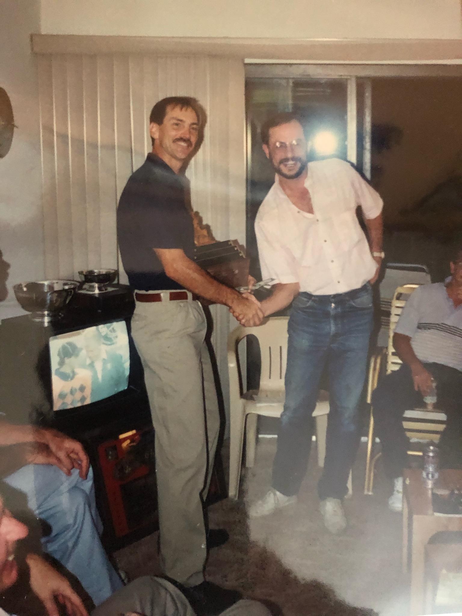 Big Dog trophy circa 1990 at Myrtle Beach